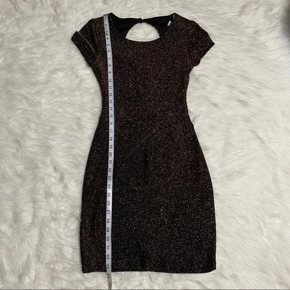 B.DARLIN Gold Glittery Dress - Picture 7 of 8